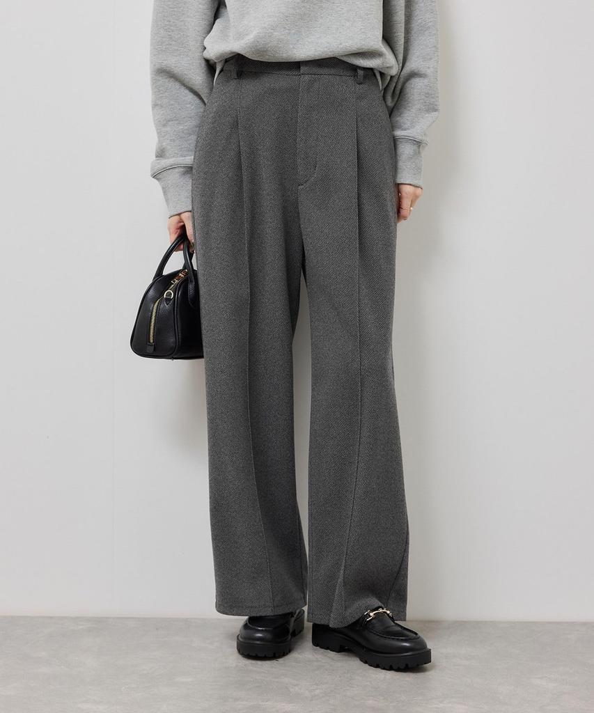 ROPE PICNIC Jersey Gray Size S Wide-leg Pants, (07),