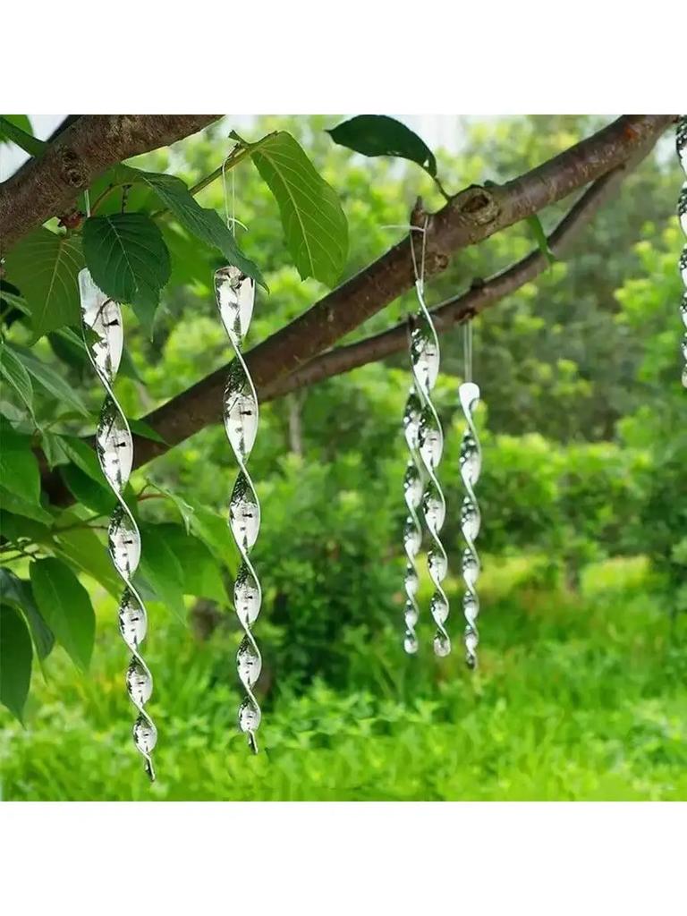 Bird proof wind to garden bird repelling tool, flashing bird scaring device, reflective rod bird repelling device, spiral bird