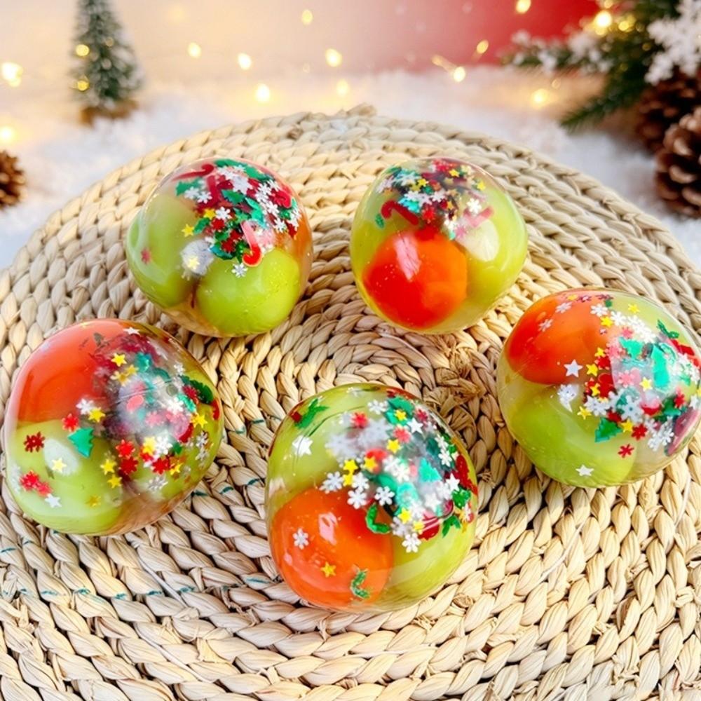 Creative Crispy Handmade Ball Anxiety Relief Christmas Squishy Toy TPR Fidget Toy Children's Gifts