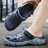 Fashion 2024 Clogs Sandals Men Large Size Slip On Outdoor Beach Summer Shoes Medical Clogs Causal Breathable Male Sandals With Hole