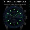 Luxury Men Watch High Quality Fashion Chronograph Waterproof Luminous Date Stainless Steel Quartz Watch Man Clock
