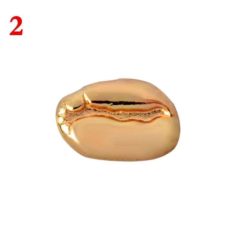 4Colors Punk Style Coffee Bean Brooch Pin Jacket Clothing Badge Backpack Accessories 1pc