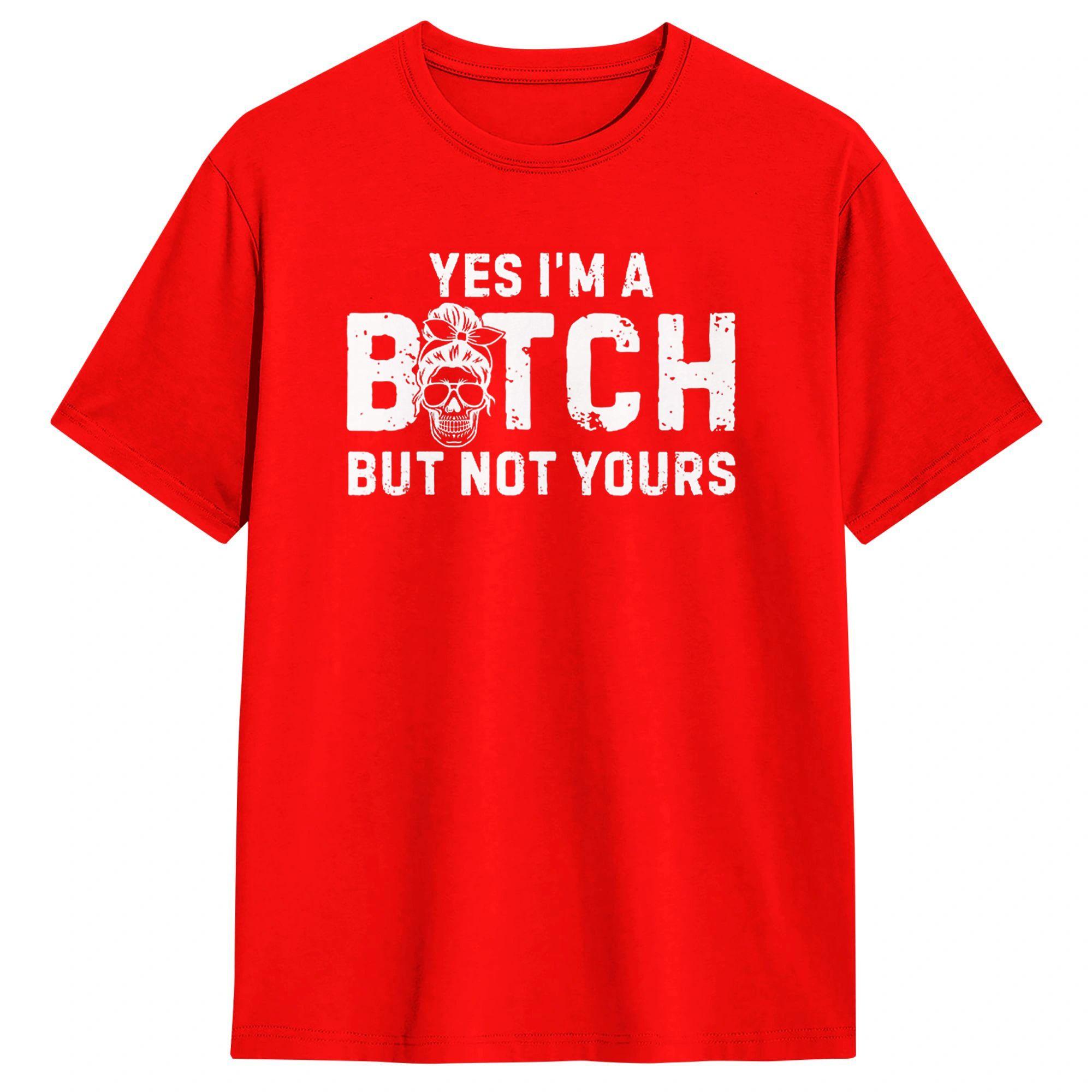 Yes M A But Not Yours Funny Sarcastic Quote T Shirt Unisex Aesthetic T Shirts Beach Crewneck Tee Shirt Hot Sale Plus Size Clothing S