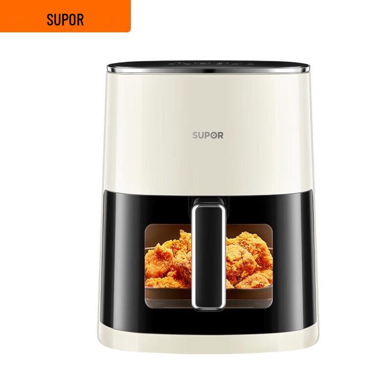 Supor 6L Smart Air Fryer with Visible Window, Steam & Touch Control CN plug (adapter included)