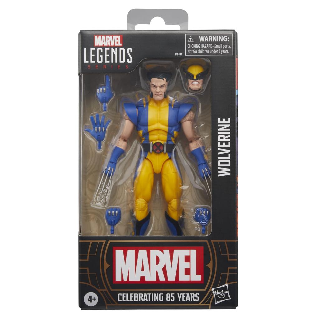 Hasbro Marvel Legends Series 85th Anniversary Wolverine Comics Collectible 6-inch (15cm) Action Figure F9112, Authentic