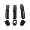 Koolstofvezel Of Glanzend Zwart Buitendeurhandvat Cover Set Voor VW Transporter T5 T6 Caddy 2003 - 2009