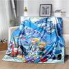Digimon Cartoon Printed Blanket Flannel Warm Blankets Soft and Comfortable Blanket Bed Linings Cubre Cama Birthday Gift
