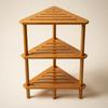3-Tier Corner Shelf Freestanding Triangular Space-Saving for Small