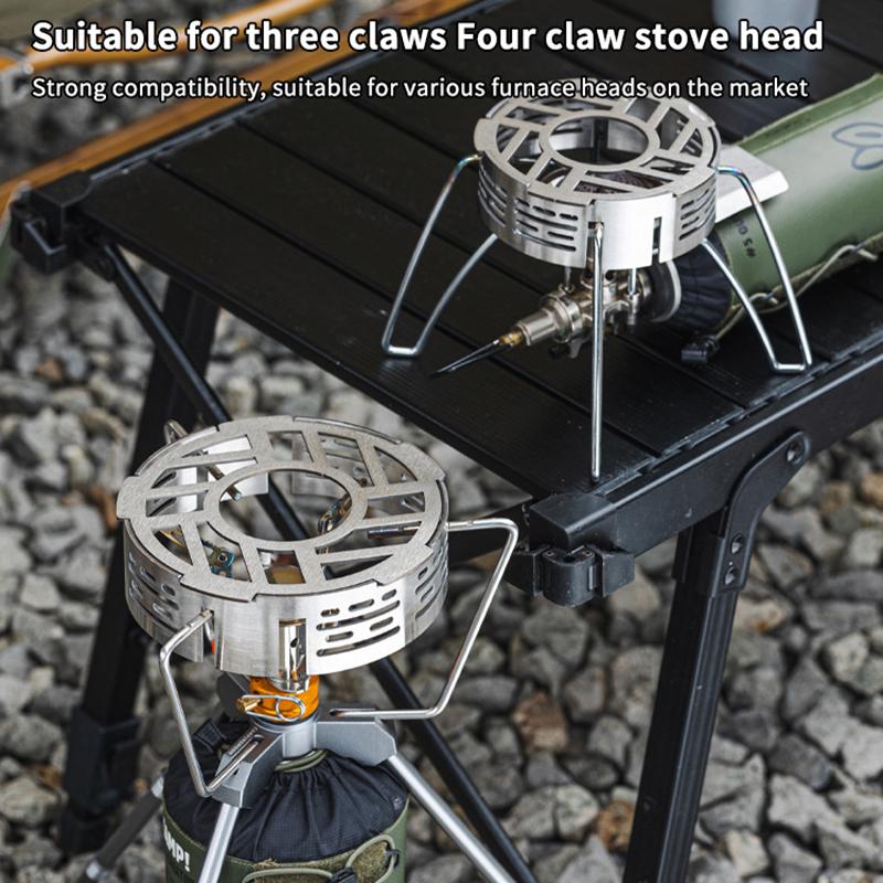 Outdoor Stove Windshield Portable Camping Stove Windproof Ring High-Temperature Resistant Camping Picnic Cooking Supplies 1Pc