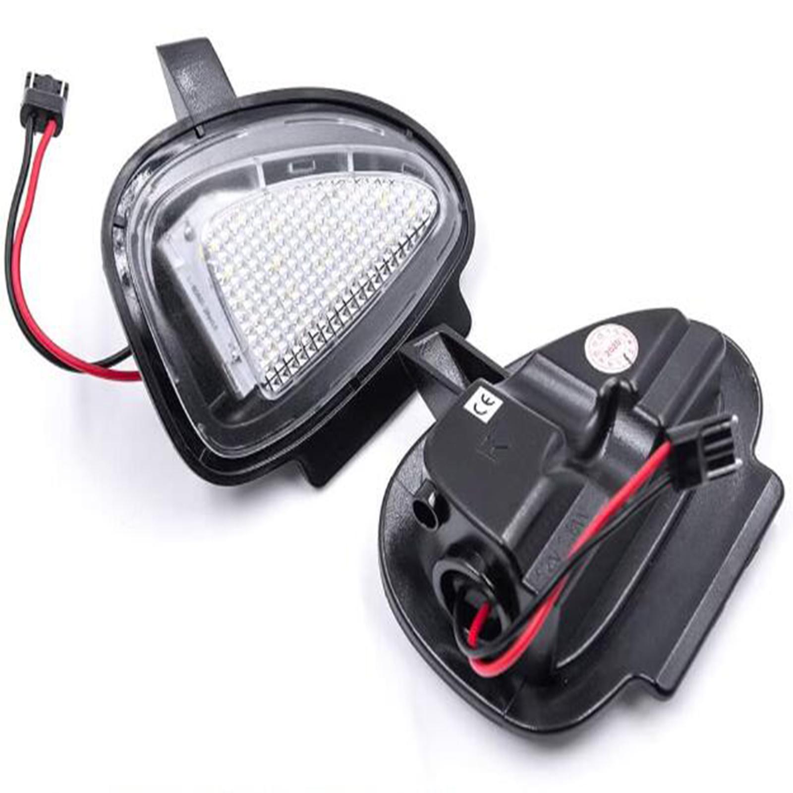 

2 шт., подсветка лужи под боковым зеркалом для VW Golf 6 GTI MK6 Passat B7 Touran, супер яркий белый светодиодный светильник в сборе с зеркалом заднего вида