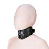 Enhanced Cotton-Padded BDSM Neck Collar with Mouth Gag