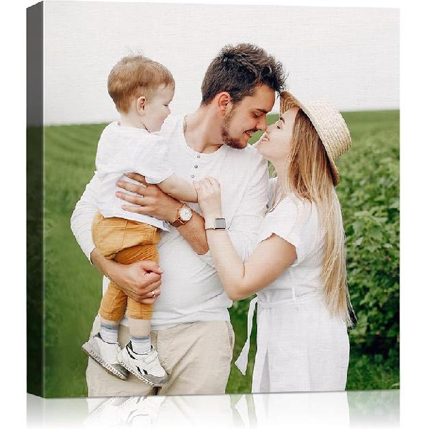 Personalized  Canvas Wall Art,  Canvas Prints with Your Photos for Living Room, Bedroom, Wedding Pet Baby Family Photo Framed Wall Art, ized Photo