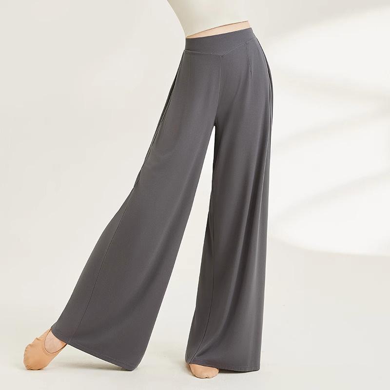 

Взрослые женские костюмы для танцев, классический танец, боди, новый стиль, экзамен по искусству, учитель танцев, брюки с широкими штанинами L серый