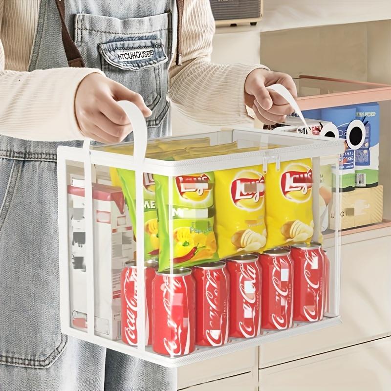 A Storage Box for Snacks In The Dormitory That Can Hold Toys, a Household Organizer That Is Foldable, Large-Capacity, Transparent, And Dust-Proof
