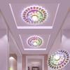 Modern Crystal Glass LED Ceiling Spot Light Corridor Hallway Aisle Porch Ceiling Mounted Recessed Home Decor Lighting Fixture