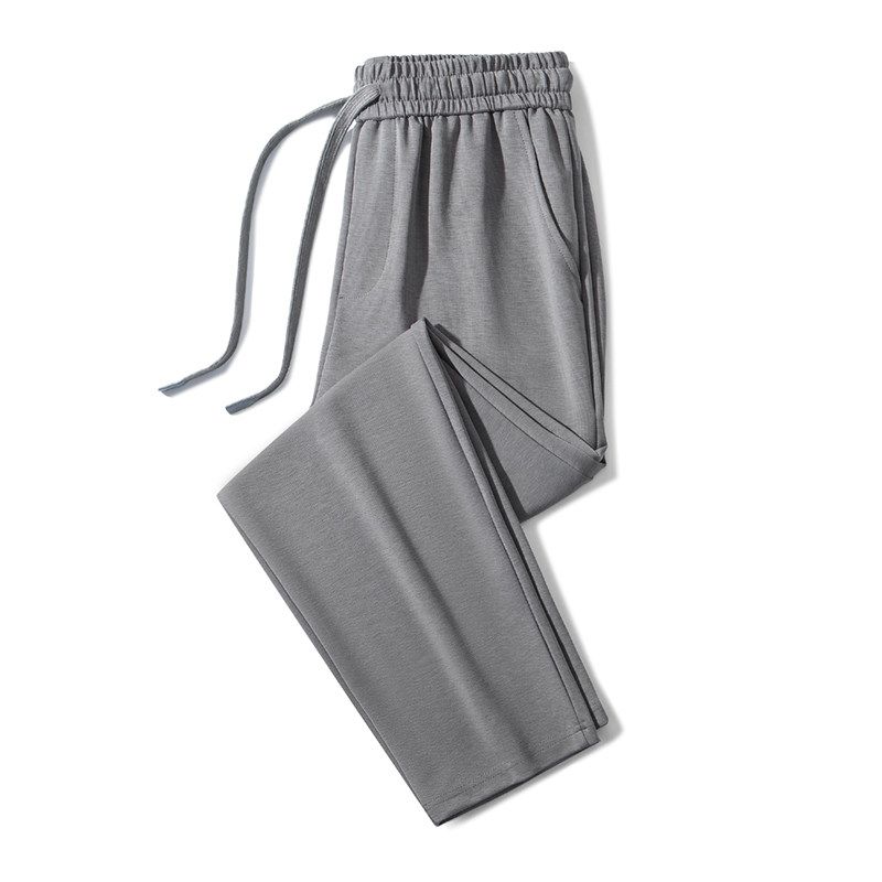 Export Export Tail Goods Tencel Drape Casual Straight Trousers Men's Summer Thin Ice Silk Elastic plus Size Air Conditioning Pants