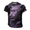 Men's Lion 3D Print T Shirts Y2K Hip Hop Streetwear Summer Casual T-shirt Animal Graphic Top Harajuku Tees Sale Man Short Sleeve