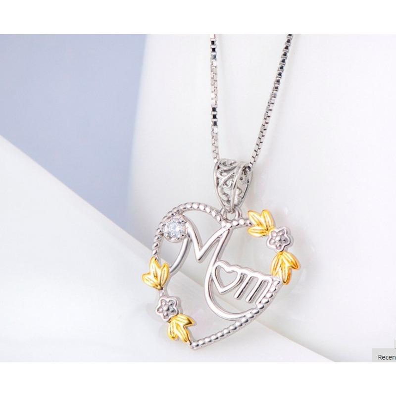 Popular Gold Dividing Elements European and American Necklace Mothers Day Series Pendants