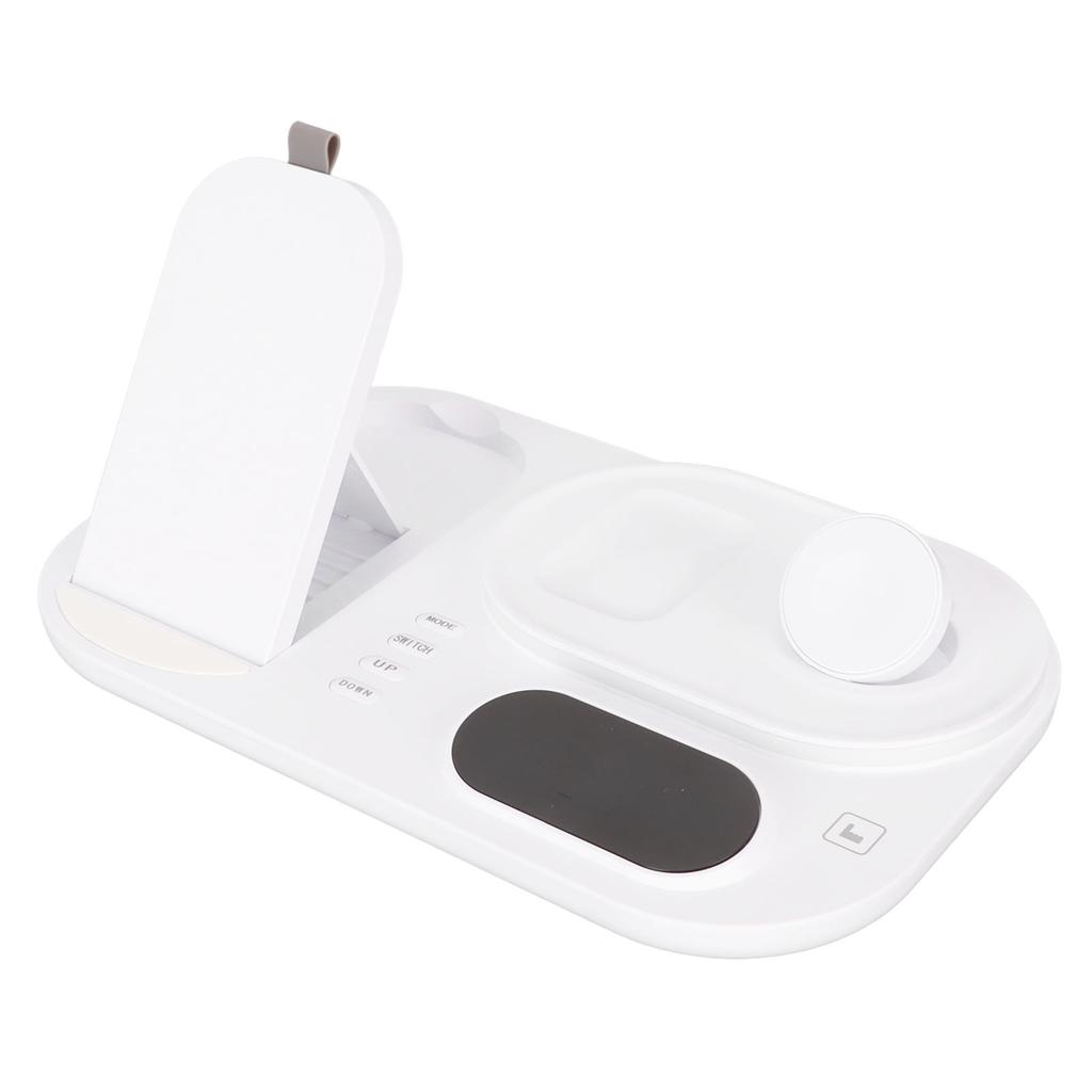 Wireless Charging Station with Digital Clock Night Light Wireless Charger Stand for IOS Earbuds3 2