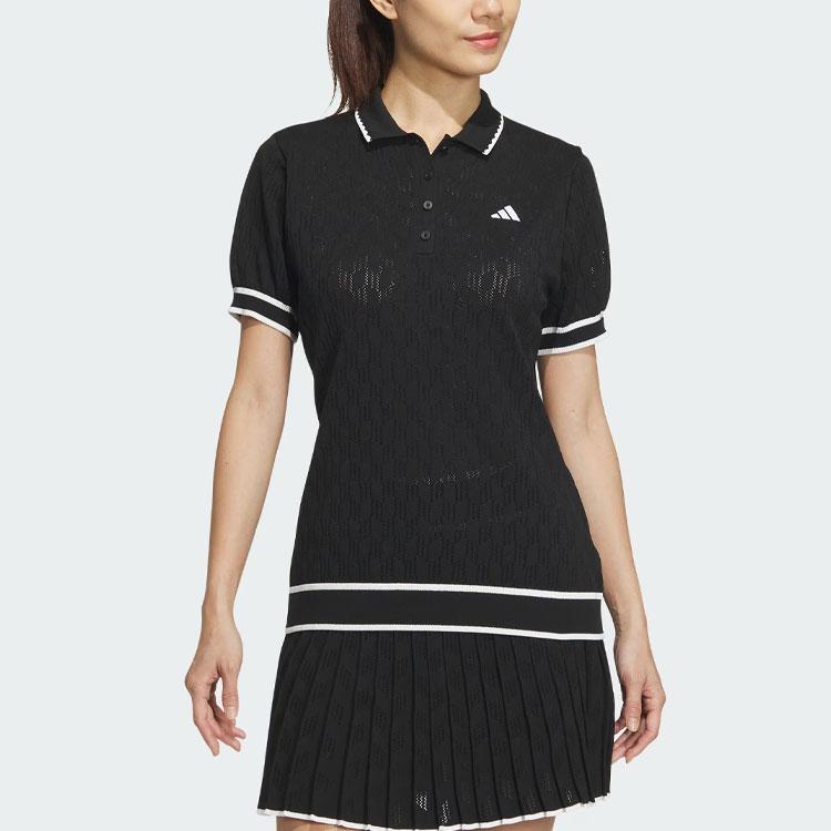 adidas Women's Golf Short Sleeve Polo Shirt Black IN6618