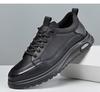 2026 New Men's Leather Casual Shoes Four Seasons Fashion Lightweight Business Shoes Men's Soft Sole Plus Size Men's Shoes 39-44