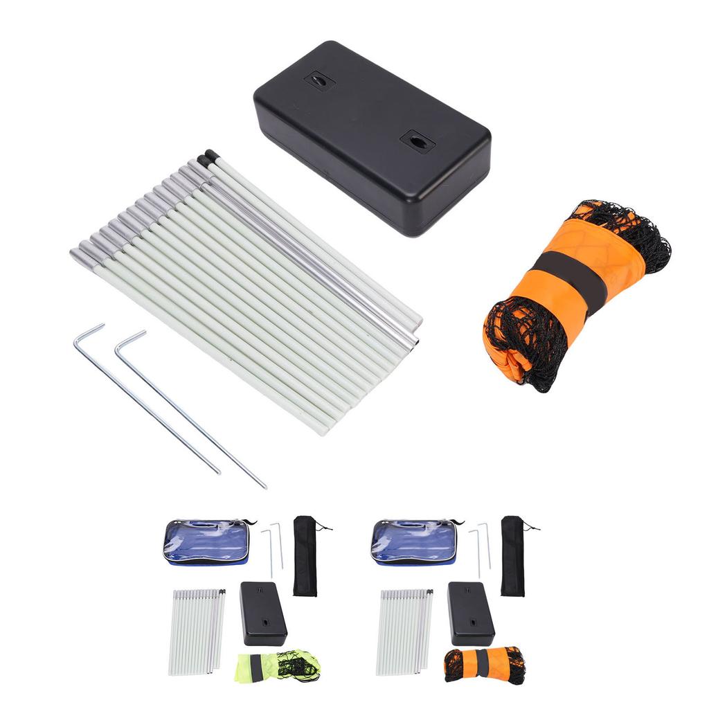 Portable Badminton Net Quick Setup Standard Badminton Net with Freestanding Base for Beach Backyard 