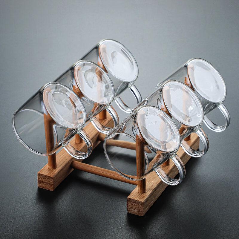 ZISIZ Thickened Heat-Resistant Glass Tea Tasting Cup