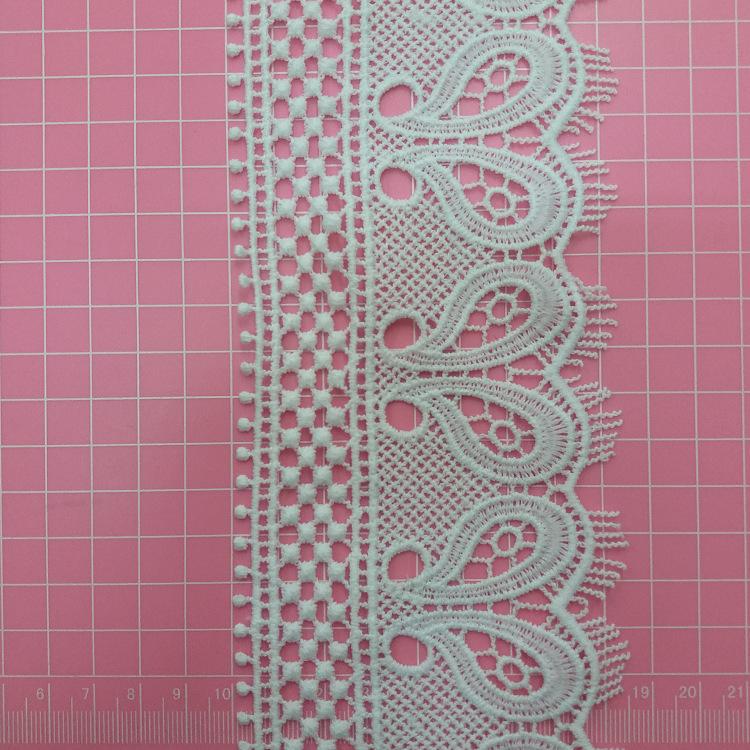 Water-Soluble Milk Silk Lace Embroidery Hollow Lace, Large Barcode Lace, Skirt Cuffs Clothing Accessories 180704