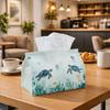 1pc Coastal Artwork Animal Tissue Holder | Sturdy, Sea Turtle Ocean Plant Design Ideal for Living Room Decor, Bedroom Accents, Motivational Gifts, Off