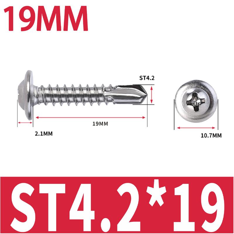 20-200Pcs Metal Self-Tapping Screws with Quick-Tapping Thread for Automotive Furniture No Pre-Drilling Needed Screws Fasteners
