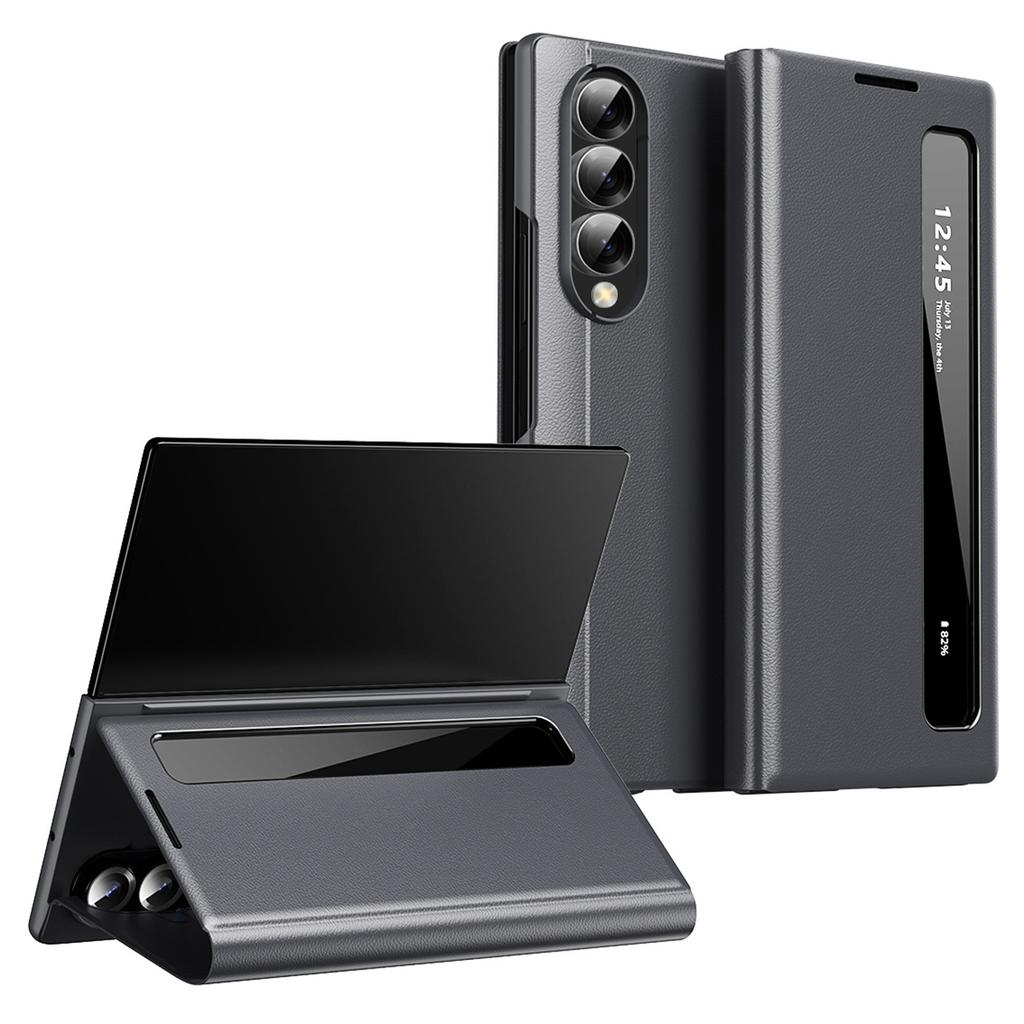For Samsung Galaxy Z Fold3 5G Case Smart View Window Leather Phone Cover