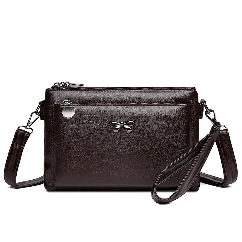 Messenger Bag Middle-aged Mother Bag Soft Leather Women's Bag Shoulder Bag