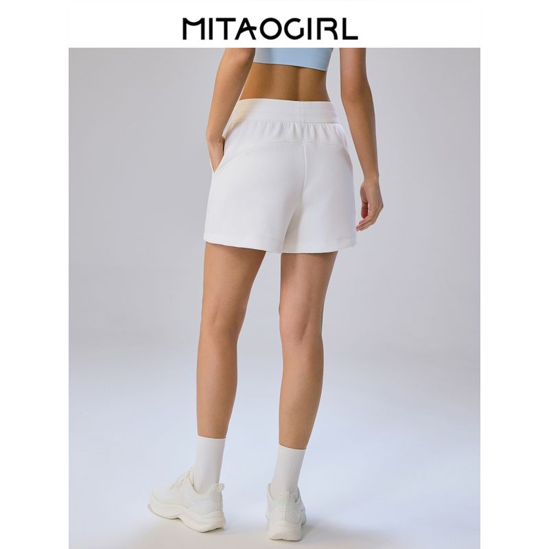 Mitaogirl Kendall Sports Shorts Women Loose Running Fitness Pants Fitness Yoga Leisure Slimming Short-length Pants