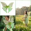 Fairy Butterfly Costume Wings For Kids Dress Up Party With Gold Detailing For Festival Celebrations