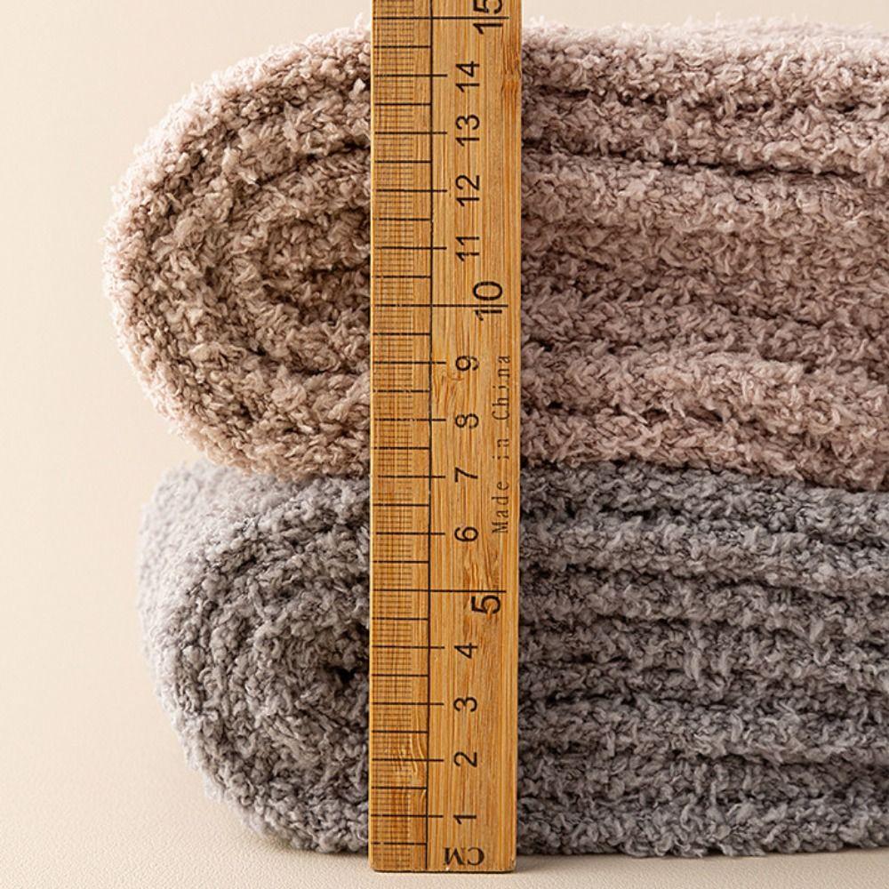 Coral Fleece Long Tight Socks Soft Foot Warmers Fashion Boot Socks  Fall Winter