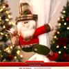 Christmas Curtain Tie-Back Cartoon Doll Decoration for Windows