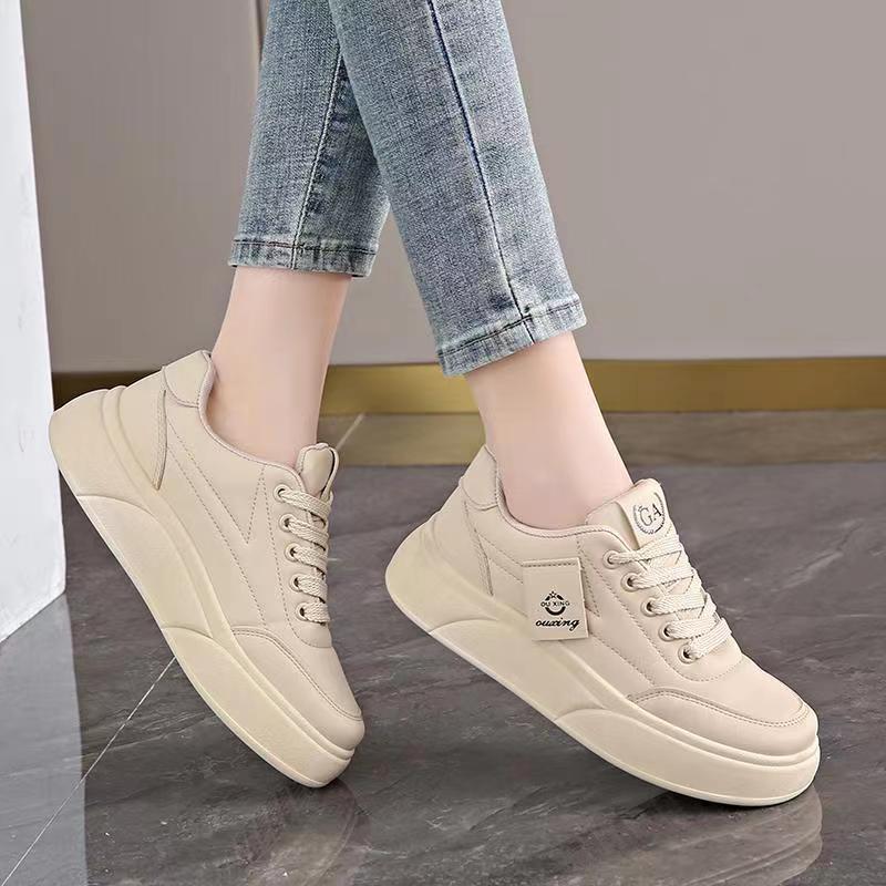 Shoes Women's Shoes Fashion Special-Interest Students' Casual Skate Shoes Women's New Spring Flat Heightened Easy Wear Shoes