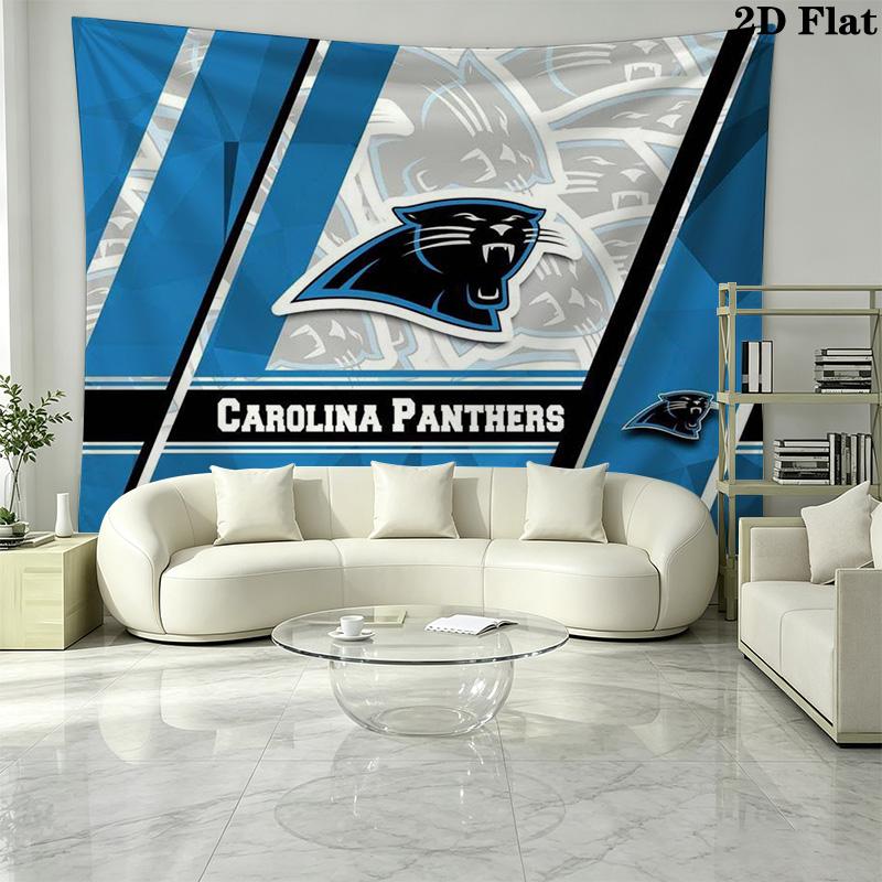 Carolina Panthers Wall Tapestry Aesthetic Wall Hanging Printed Fabric Blanket Decorative Tapestries for Bedroom Living Room Home Decor