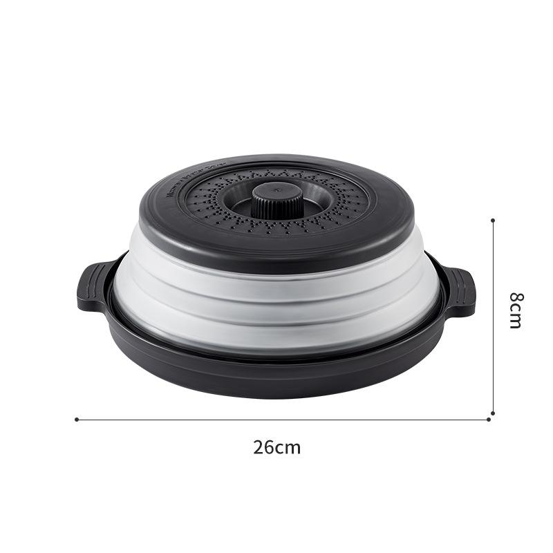 Collapsible Microwave Food Cover and Cushion BPA Free Heat Resistant Microwave Splatter Cover Multifuction Kitchen Gadget