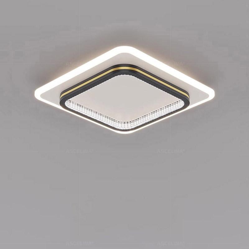 Modern LED Ceiling Lights For Home Entrance Indoor Lighting Fixtures with Crystal Lampshade Lights Round Square Luminaria