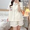 Jiikawa Wusachi Pajamas Women's Spring Summer Cotton Short Sleeve Student Loose Large Size Summer Small Hachi Loungewear