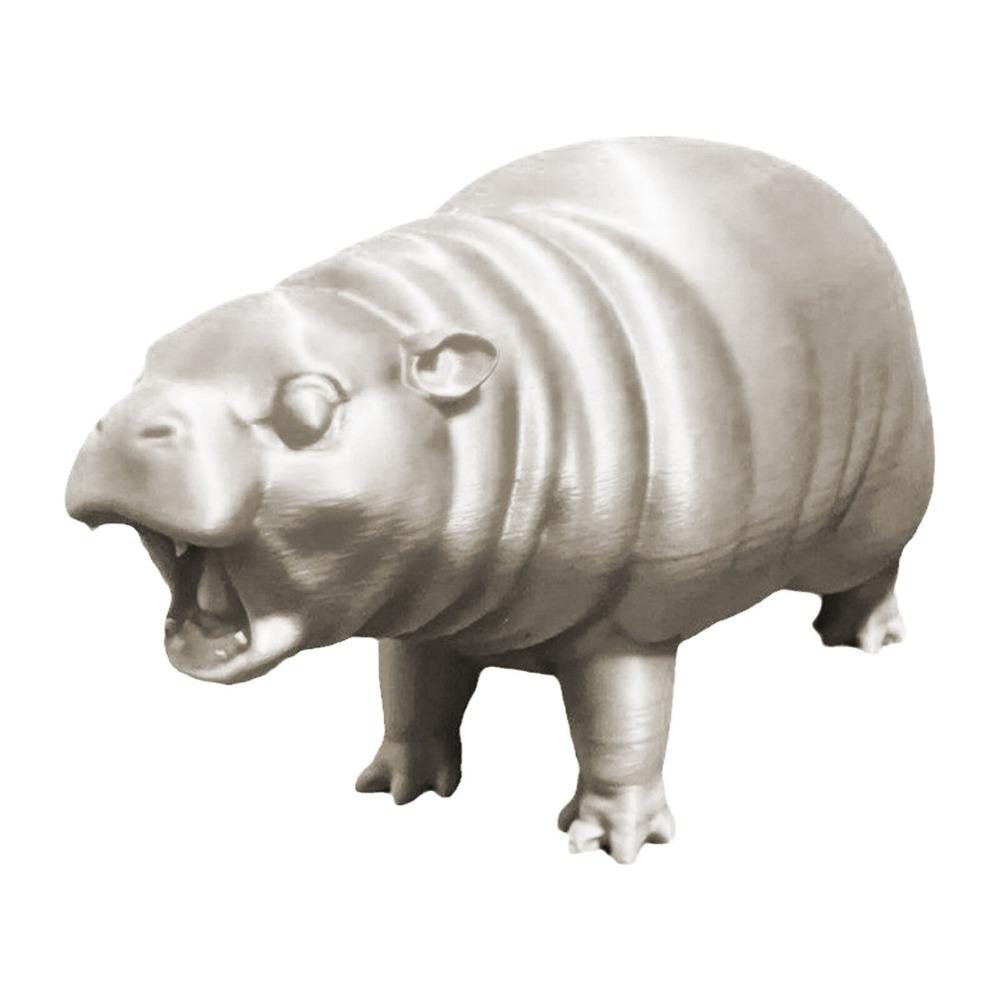 Kawaii Hippo Resin Figurine Pygmy Resin Statue Gifts Hippopotamus Ornaments  for Christmas