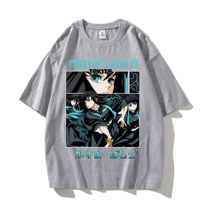 

Muichiro Tokito Top Tees Cotton High Quality teen Vintage aesthetic women harajuku shirt hip hop University Digital Gothic S