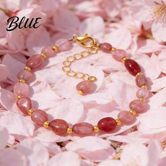 Durable Jewelry Women Bracelet Irregular Natural Stone Beads Adjustable Length