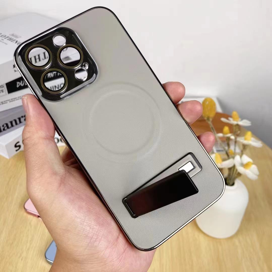 

Applicable To IPhone 15 Mobile Phone Case Hollow One-fold Folding Magnetic Protective Case Apple 15Plus