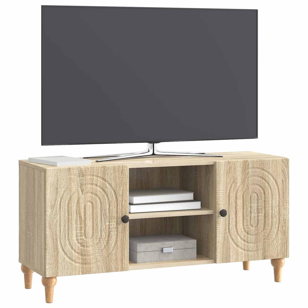 TV Cabinet in Sonoma Oak 102 x 34.5 x 50 cm Particleboard
