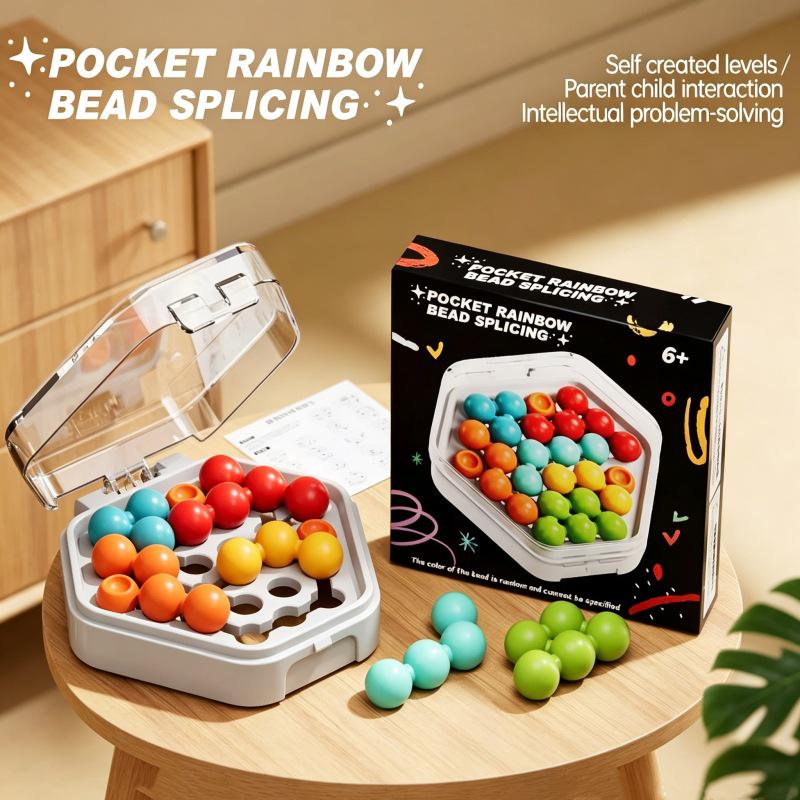 Intellektuelles Zauberperlen-Puzzle für Kinder - Logische Entwicklung & Eltern-Kind-Interaktionsspiel
