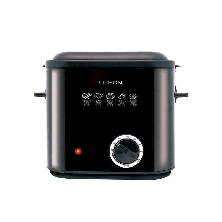 

Square Fryer Year Extended Electric Food Easy to Prepare and Easy to Make Fried Side Dishes LITHON 1.2L [1 Warranty] Fryer, Deep-fried Pot, Clean,