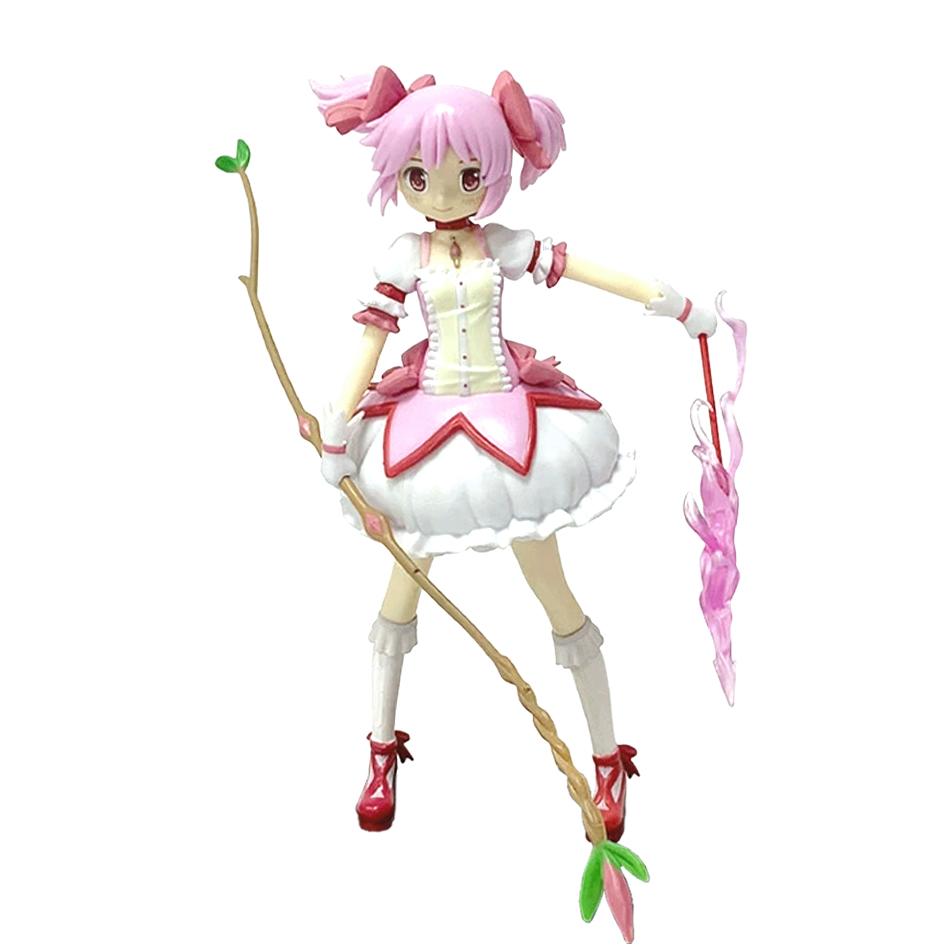 Figurină Aniem 15CM Puella Magi Madoka Magica Postură Șezând Figurină de Acțiune Madoka Model Fată Magică Statuie Decor Jucării Păpuși Cadou