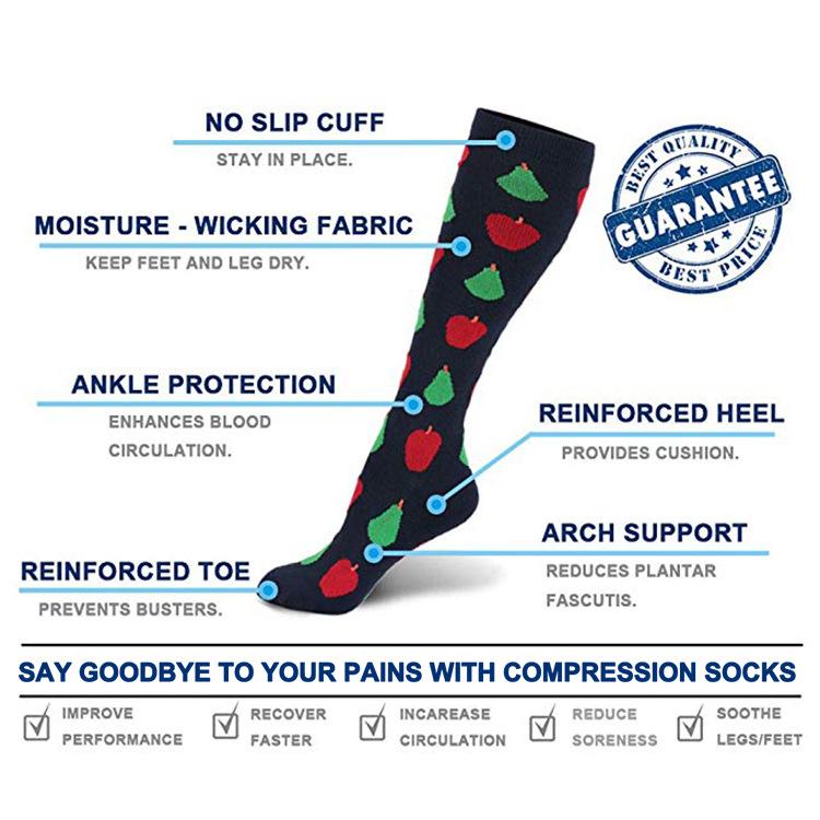 Low Price Clearance Running Men Compression Socks Funny Animal Pattern Sports Tube Outdoor Hiking Pressure Knee High Stockings